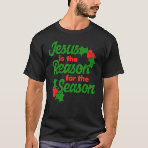 T-shirt Jésus Est La Raison De La Saison Chrétienne Plaid