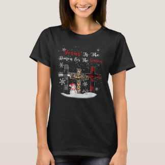 T-shirt Jésus est la raison de la saison Christian Xmas