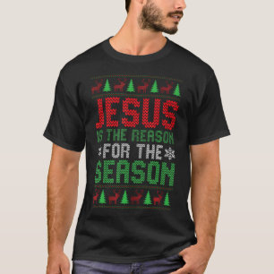 T-shirt Jésus Est La Raison De La Saison Famille Noël
