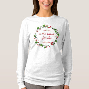 T-shirt "Jésus est la raison de la saison" Holly Design