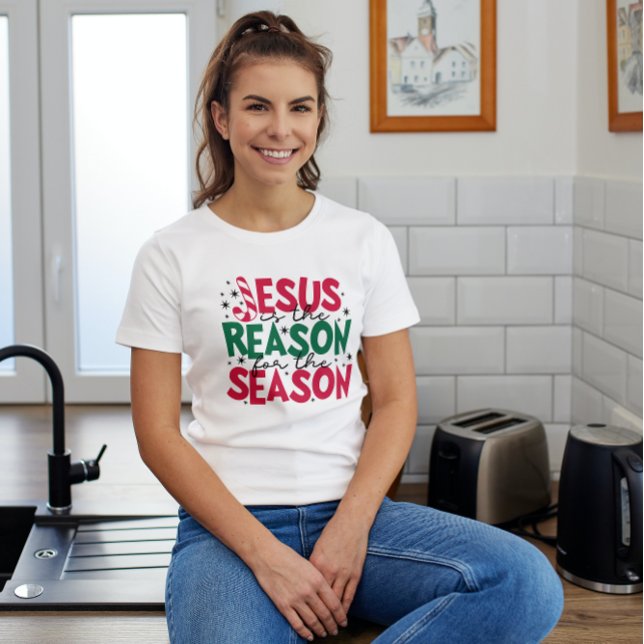 T-shirt Jésus Est La Raison Pour La Saison Noël (Créateur téléchargé)