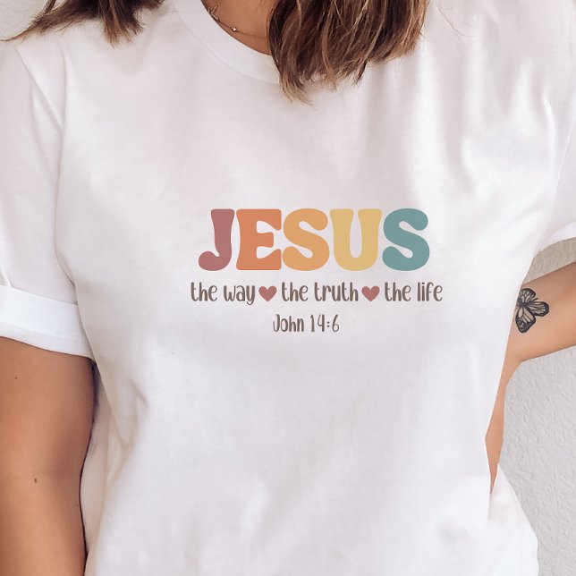 T-shirt Jésus est la voie La vérité La vie chrétienne (Créateur téléchargé)