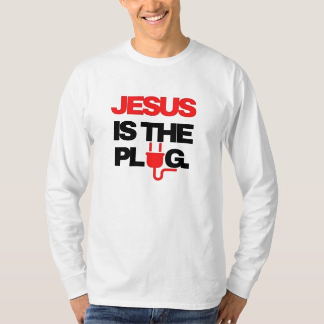T-shirt Jésus est le Plug (Devant)