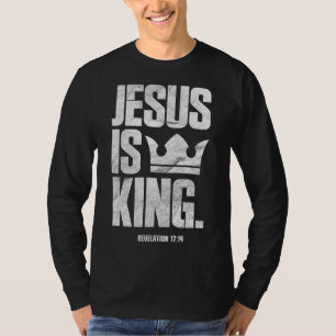 T-shirt Jésus Est Le Roi Écriture Biblique Chrétienne Cita