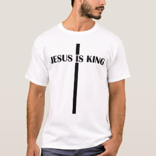 T-shirt Jésus Est Le Roi Foi Chrétienne Eglise Jésus Est L