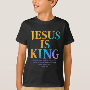 T-shirt Jésus est le roi Jésus Jean 14_6 Costume chrétien