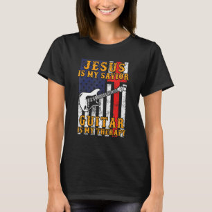 T-shirt Jésus Est Ma Guitare Sauveur Est Ma Thérapie 4