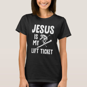 T-shirt Jésus Est Mon Billet Ascenseur