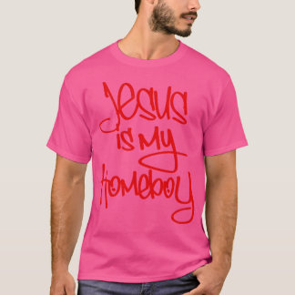 T-shirt Jésus est Mon Homeboy 80s Retro 2