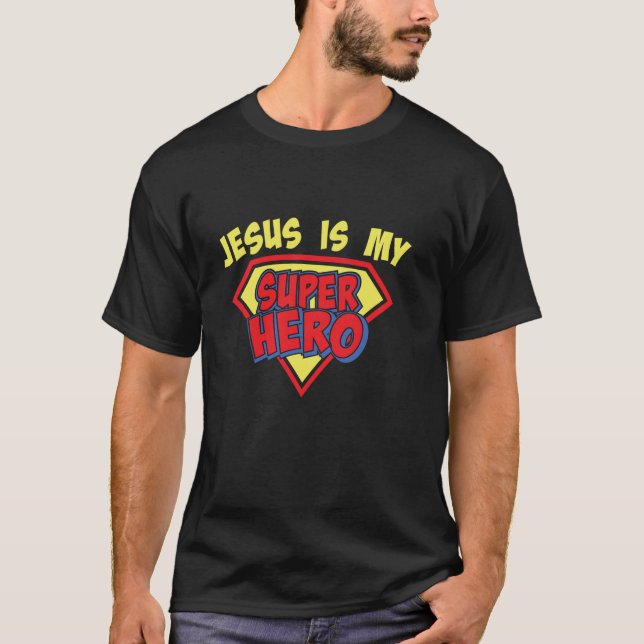 T-shirt Jésus est mon inspiration Super Héros (Devant)