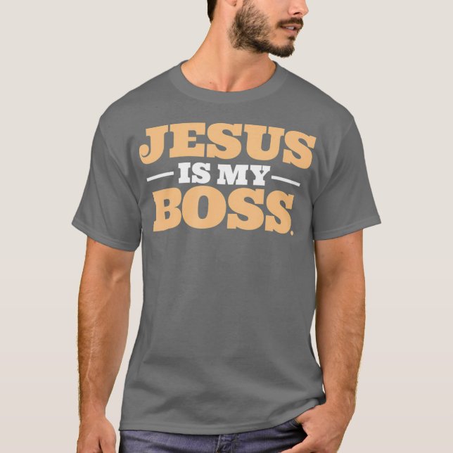 T-shirt Jésus Est Mon Patron (Devant)