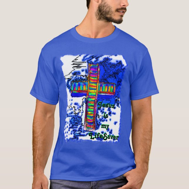 T-shirt Jésus est mon sauveur de vie (Devant)