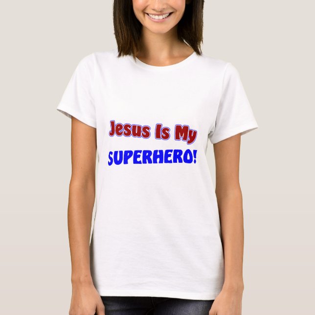 T-shirt Jésus est mon super héros (Devant)
