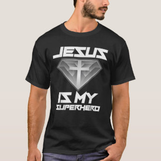 T-shirt Jésus Est Mon Superhéros Mignonne Puissant Don Chr