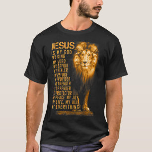 T-shirt Jésus Est Mon Tout Mon Tout Mon Dieu Seigneur Sauv