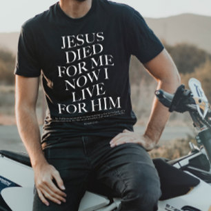 T-shirt Jésus est mort pour moi   Vêtements esthétiques ch