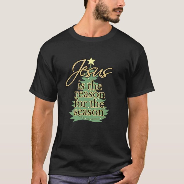 T-shirt Jésus est Noël de chrétien de raison (Devant)