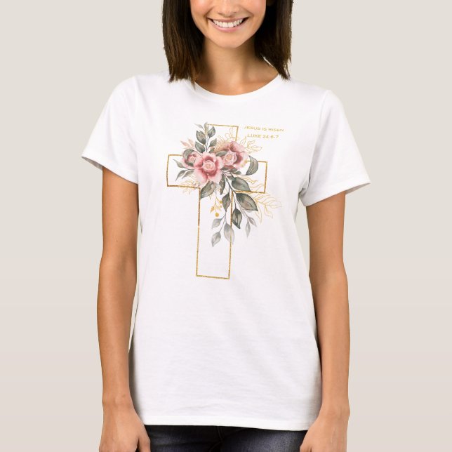 T-shirt Jésus est ressuscité (Devant)