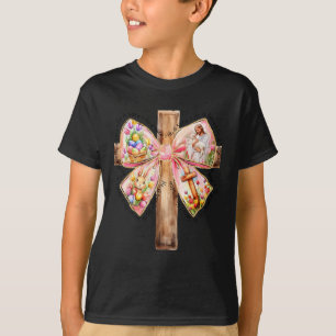 T-shirt Jésus Est Ressuscité Coquette Arc Croix De Pâques