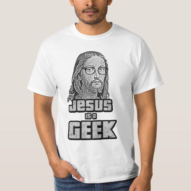 T-shirt Jésus est un geek (Devant)