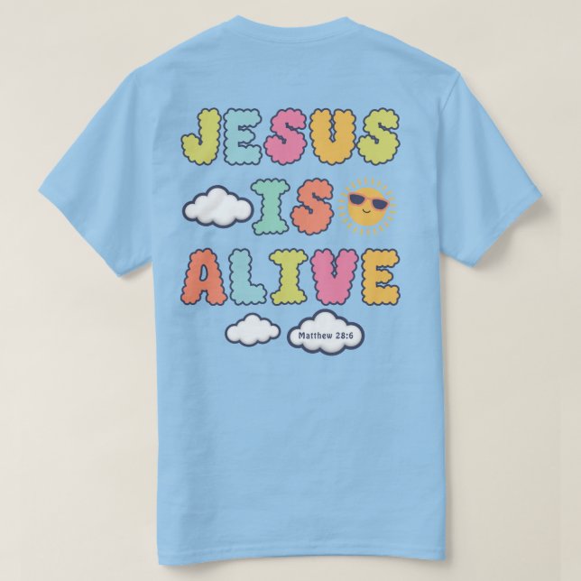 T-shirt Jésus est vivant (Design dos)