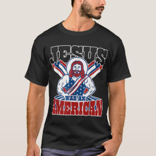 T-shirt Jésus Était Américain 4 juillet Drôle