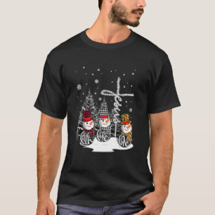 T-shirt Jesus Faith Hope Love Snowman Noël Christian