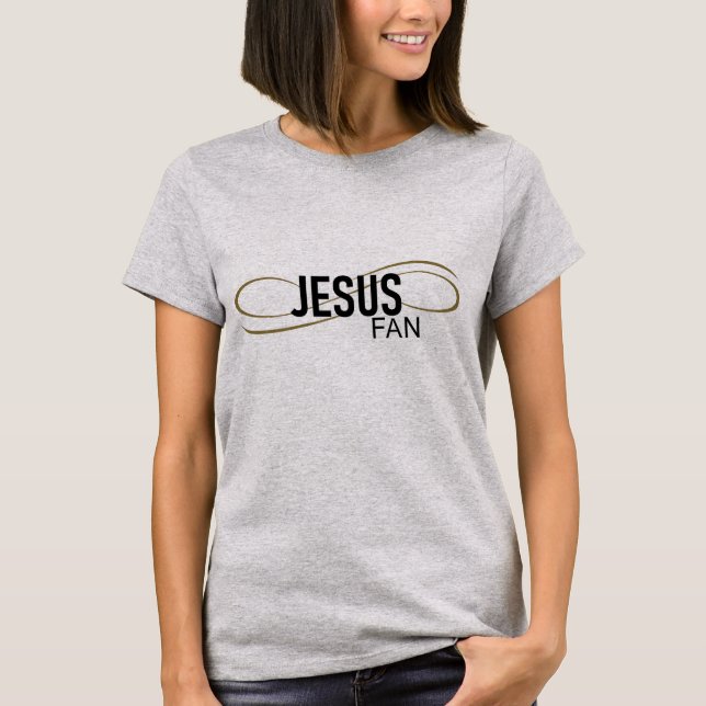 T-shirt Jésus Fan avec le swirl Tee femmes (Devant)