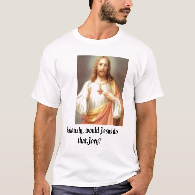 T-shirt Jésus ferait-il cela ? Jeunesse ou adulte S, M, L, (Devant)
