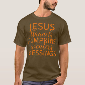 T-shirt Jesus Flannels Chauffeurs Citrouille Bénédiction F