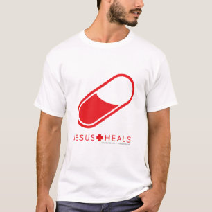 T-shirt Jésus guérit la pilule rouge