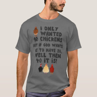 T-shirt Jésus I Recherché seulement 10 poulets Farmer