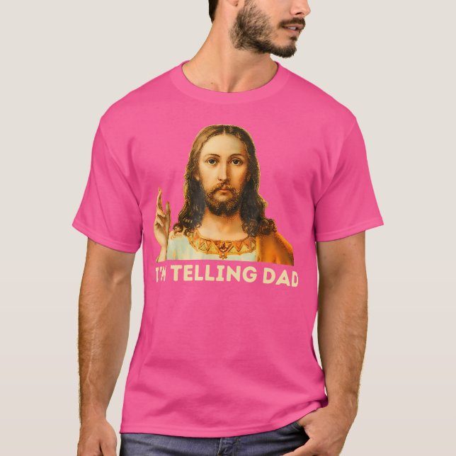 T-shirt Jésus Je Dis À Papa (Devant)