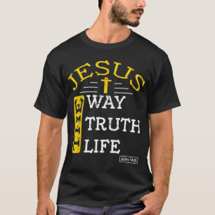T-shirt Jésus Je suis le chemin de la vérité et de la vie 