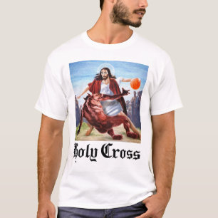 T-shirt Jésus Jouant au basket-ball contre le diable trave