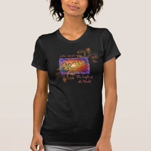 T-shirt Jésus la lumière de la chemise du monde