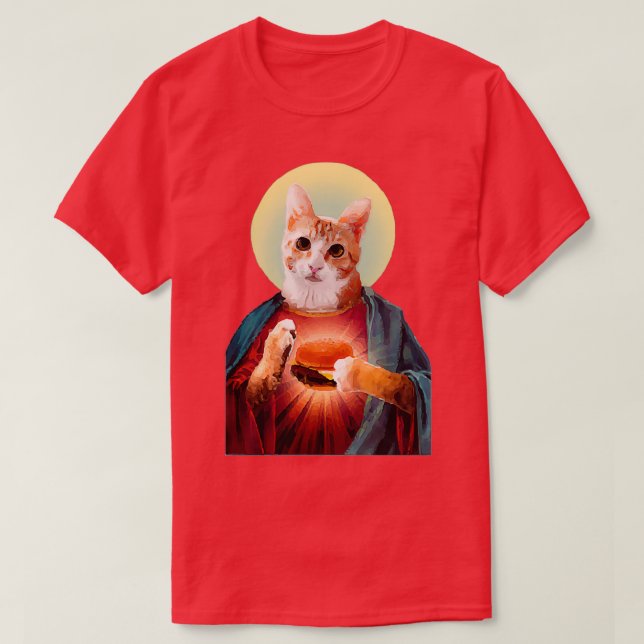 T-shirt Jésus le chat (Design devant)