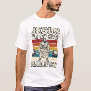 T-shirt Jésus Le Deadlifter Ultime Conception Vectorielle