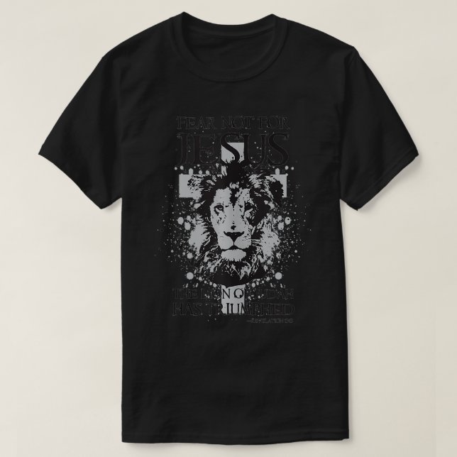 T-shirt Jésus le Lion de Juda a triomphé Christian Fa (Design devant)