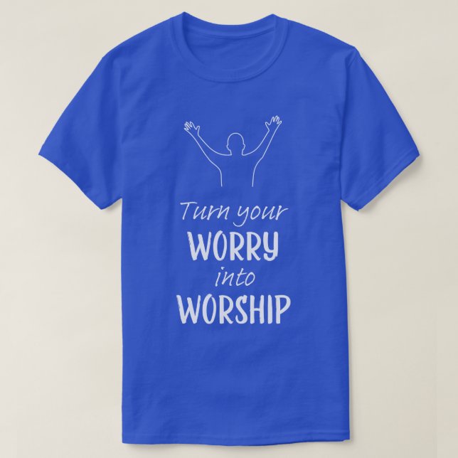 T-shirt Jésus Louer l'Église Dieu chrétien (Design devant)