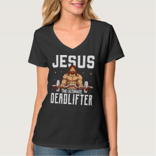 T-shirt Jésus L'Ultime Deadlifter Vintage Gym Christia