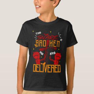 T-shirt Jésus m'a libéré Enfants spirituels chrétiens
