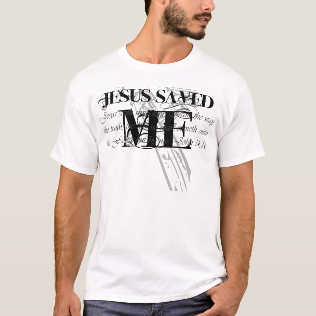 T-shirt Jésus m'a sauvé (Devant)