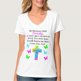 T-SHIRT JÉSUS M'AIME 90ÈME ANNIVERSAIRE PERSONNALISÉ