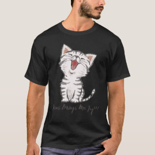 T-shirt Jésus M'apporte De La Joie Filles Heureuse Mignonn