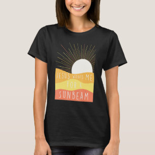 T-shirt Jésus Me Veut Pour Un Faisceau De Soleil