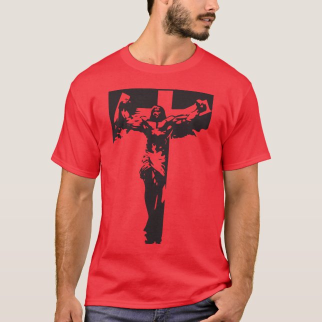 T-shirt Jésus musculaire (Devant)