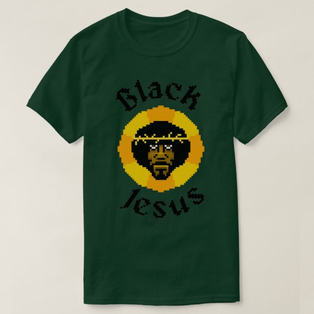 T-shirt Jésus noir (Design devant)