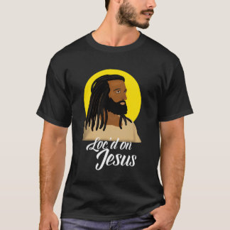 T-shirt Jésus Noir avec Locs Africain Américain Christian