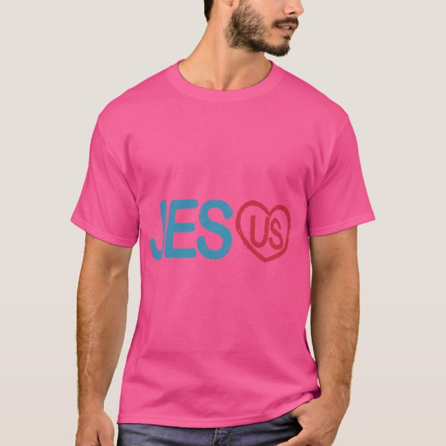 T-shirt Jésus nous aime Jésus vous aime (Devant)